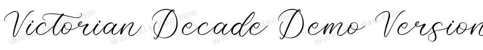 Victorian Decade Demo Version字体转换
